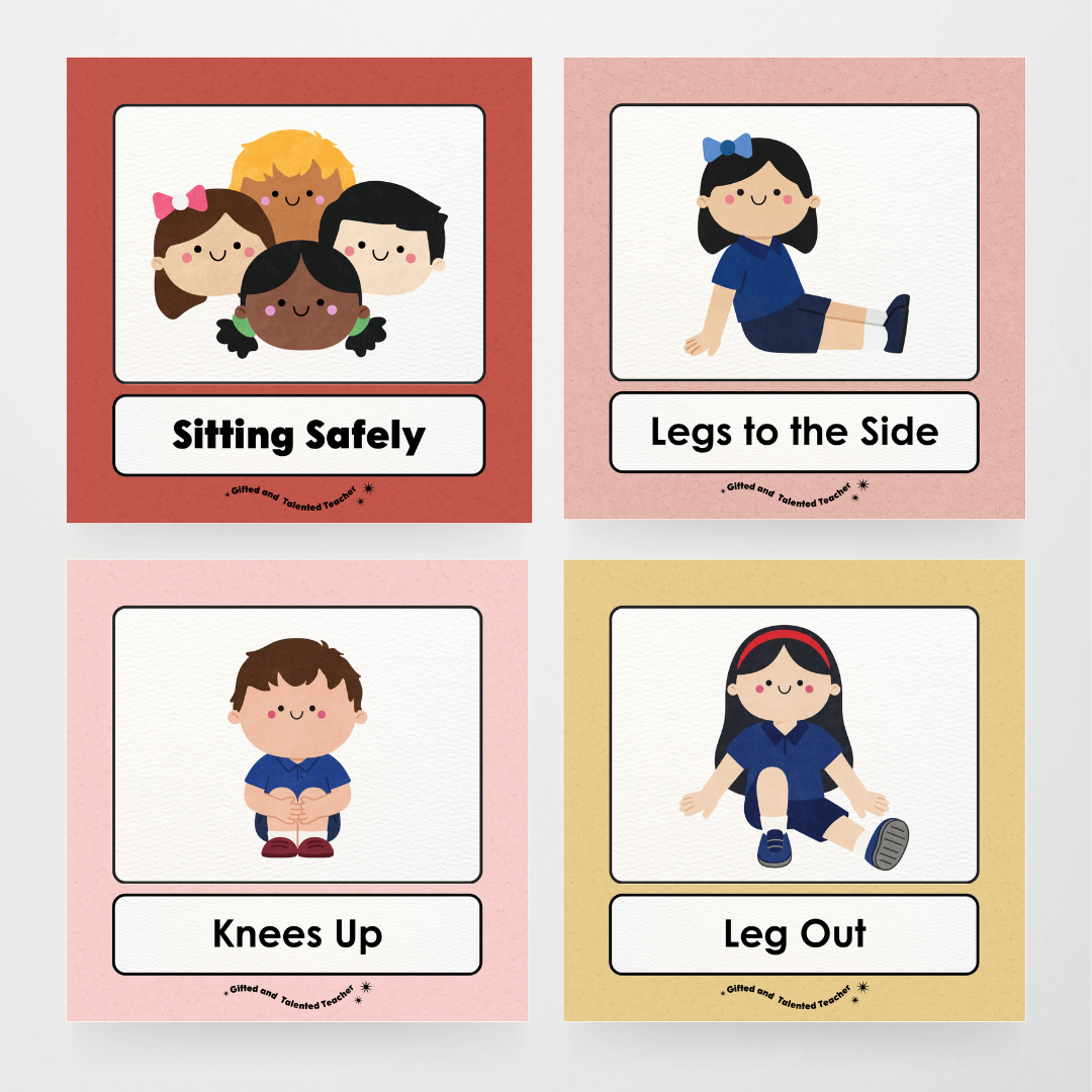 Inclusive Sitting Positions Editable Classroom Display - Little Circus Classroom Decor - Teacher Resources & Classroom Decor