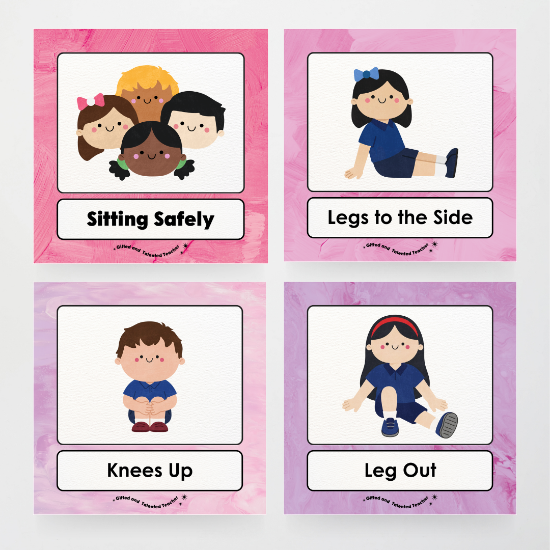 Inclusive Sitting Positions Editable Classroom Display - Sea Life Classroom Decor - Teacher Resources & Classroom Decor