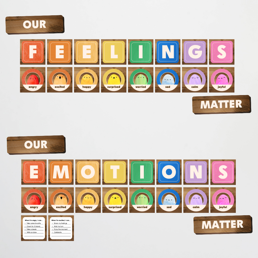 Wellbeing and Social Emotional Learning Posters Bundle - North America Classroom Decor