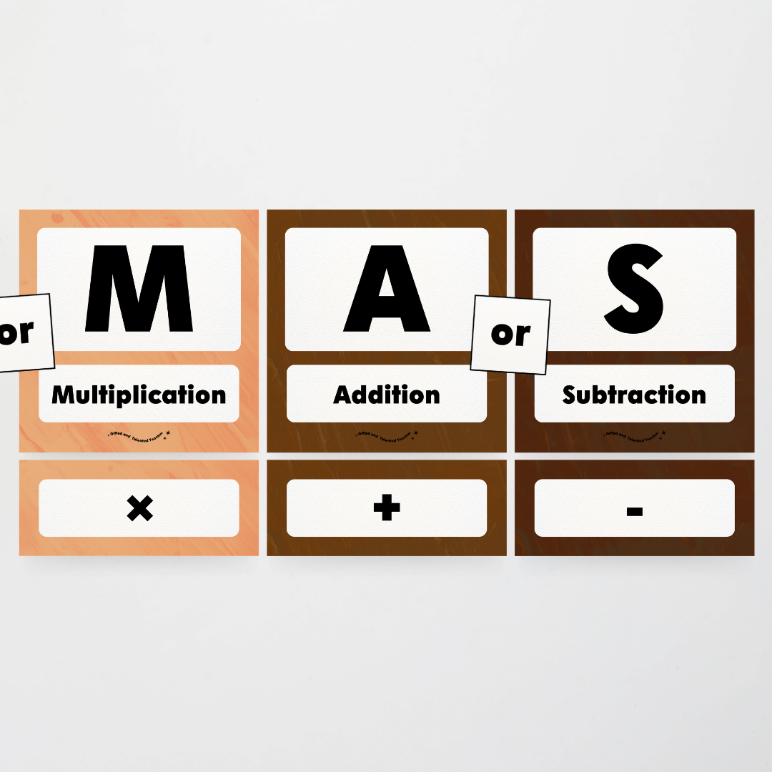 BEDMAS Order of Operations - Neutral Classroom Decor - Teacher Resources & Classroom Decor