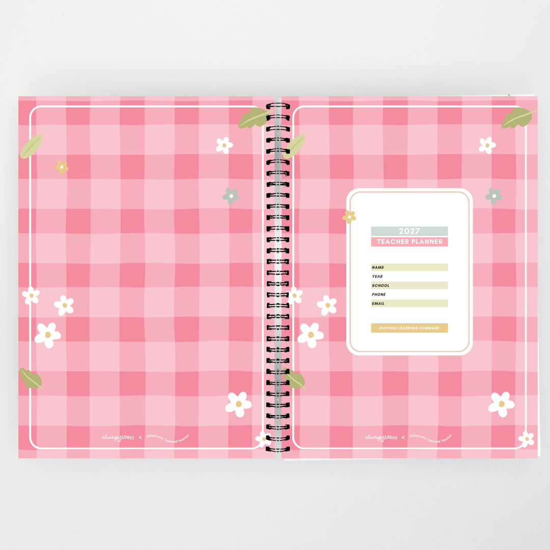 2027 Weekly Teacher Planner: Strawberry Fields - Farmers Market Classroom Decor