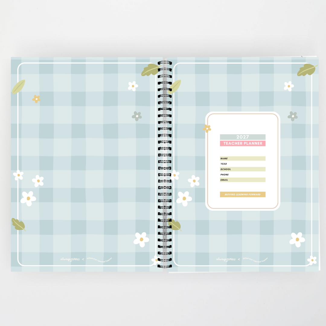 2027 Weekly Teacher Planner: Rainbow Garden - Farmers Market Classroom Decor