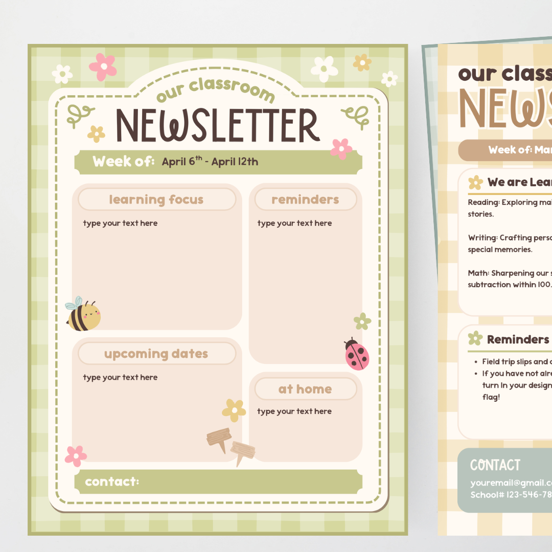Newsletter - Farmers Market Classroom Decor