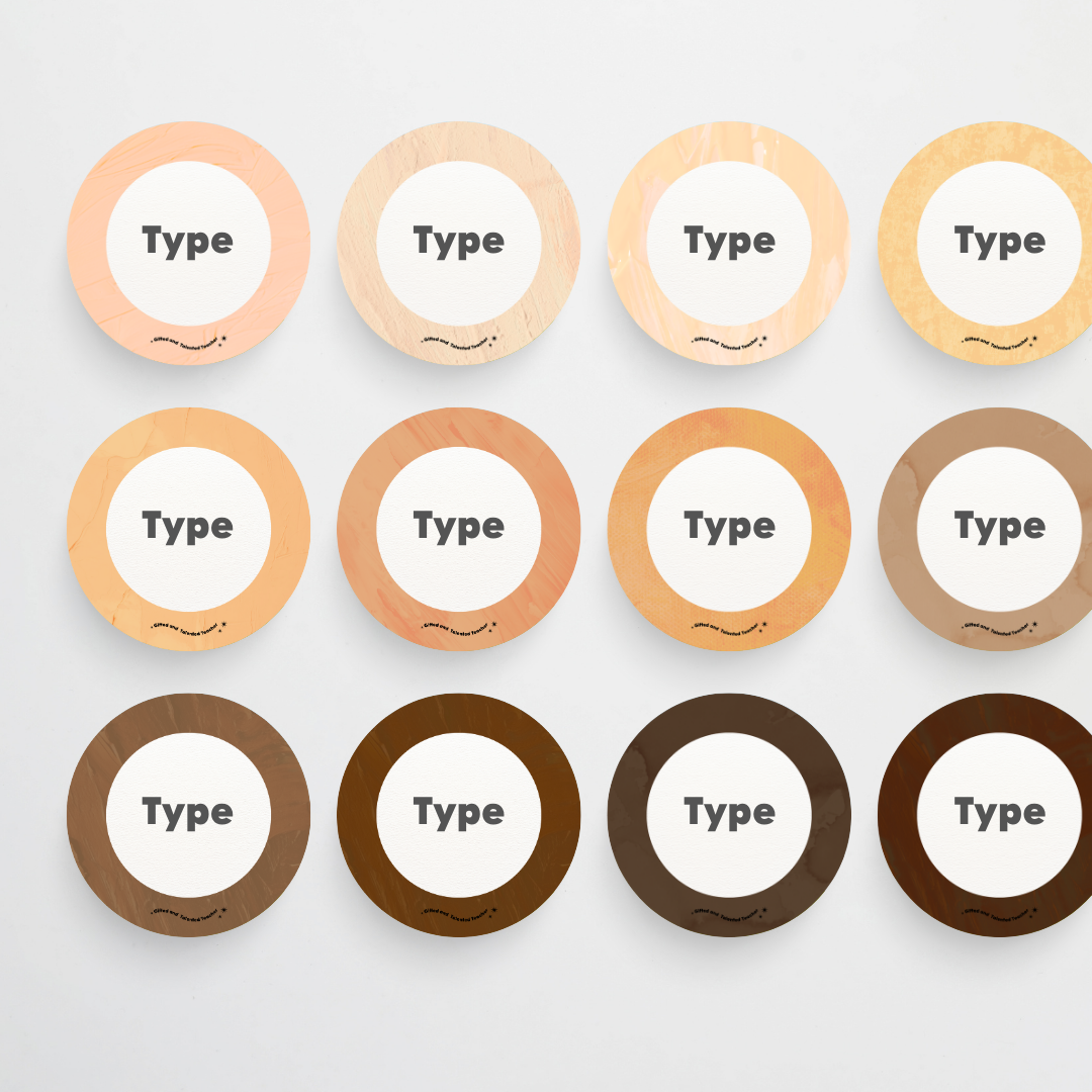 Circle Labels - Neutral Classroom Decor