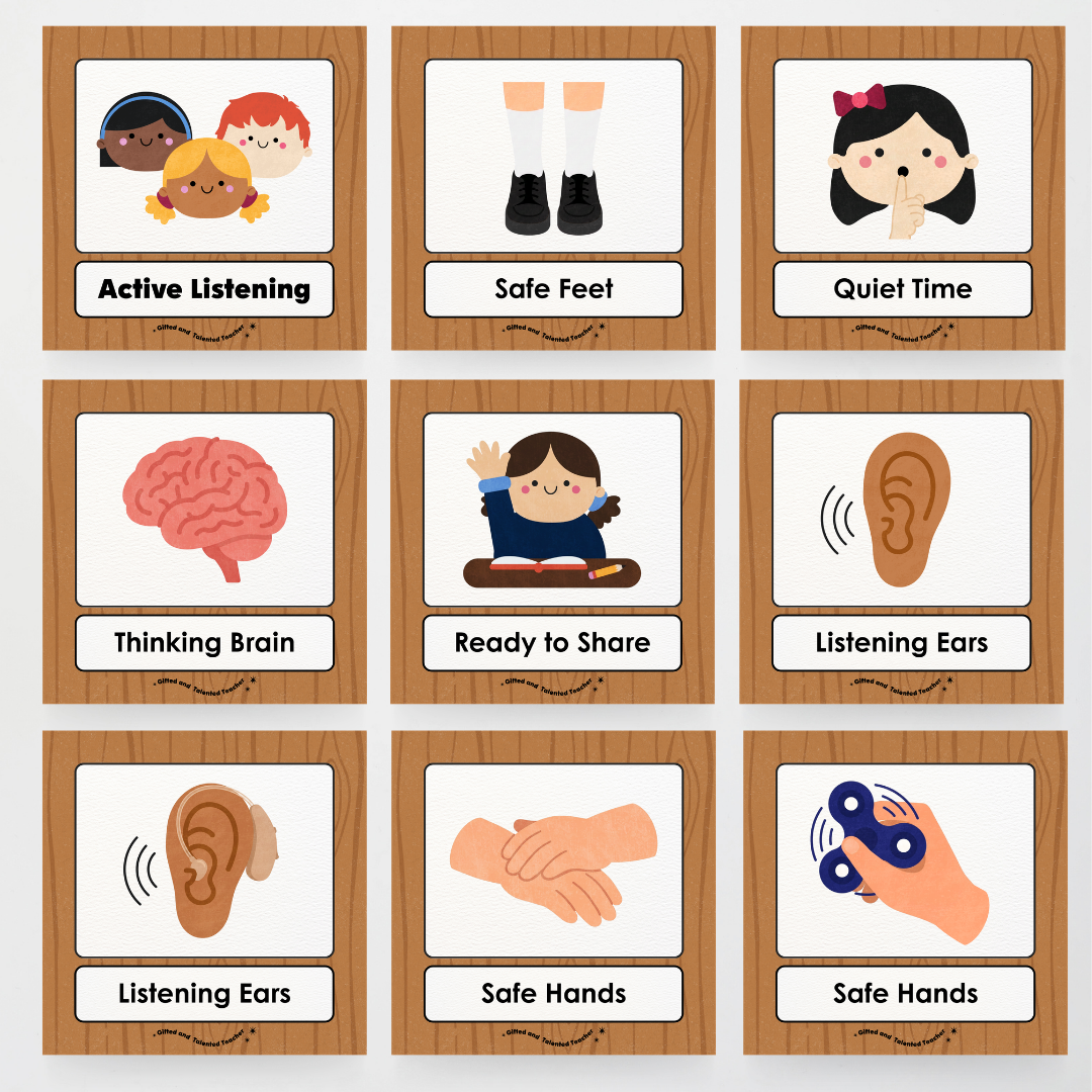 Inclusive Active Listening Editable Classroom Display - Back To School Classroom Decor - Teacher Resources & Classroom Decor