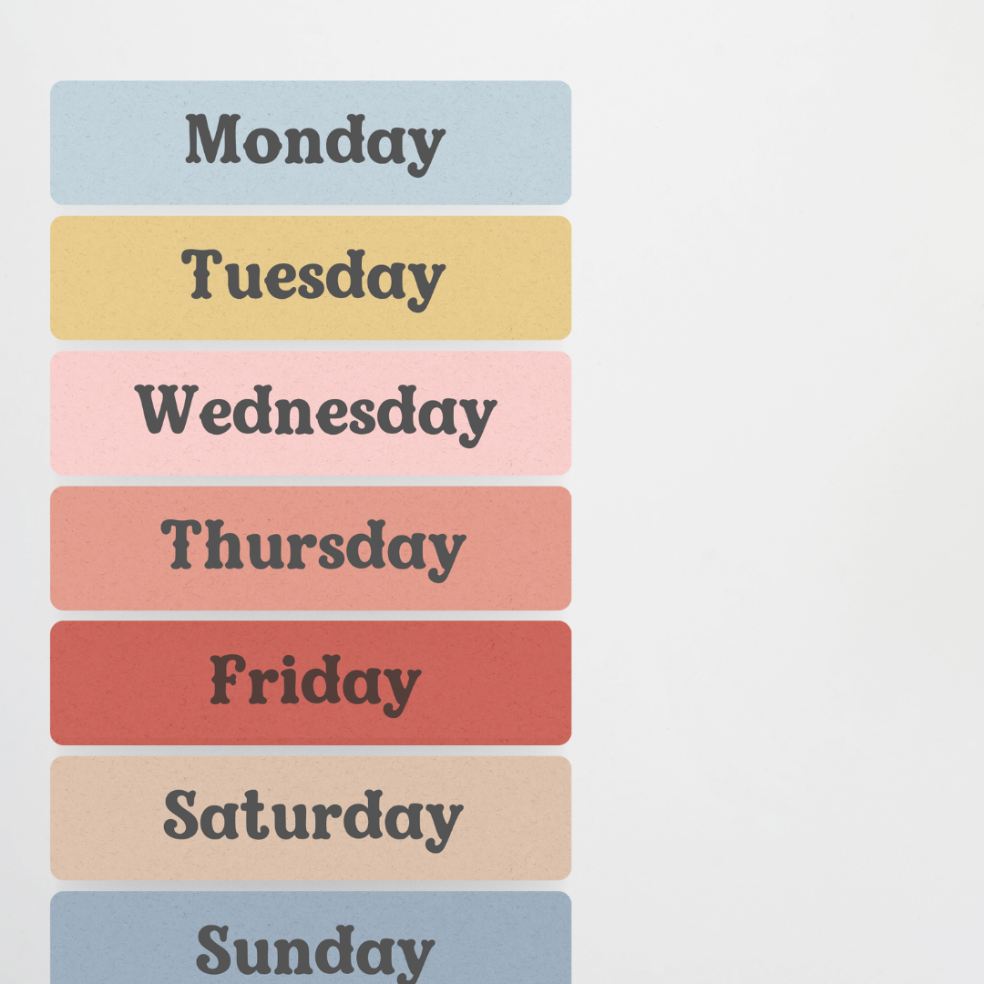 Yesterday was, Today is, Tomorrow Will Be: Calendar Wall Display - Little Circus Classroom Decor