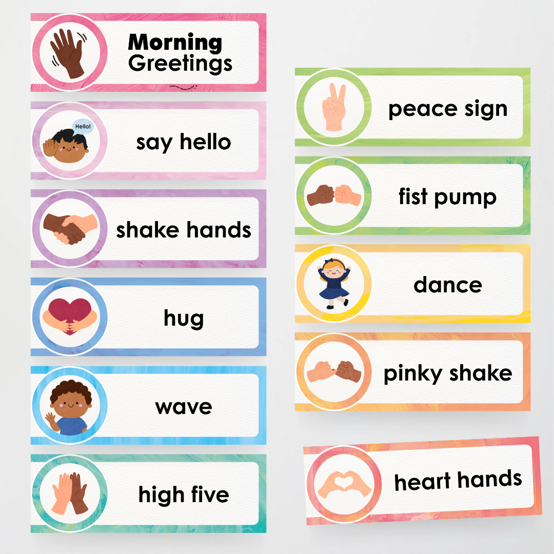 Morning Greetings - Sea Life Classroom Decor