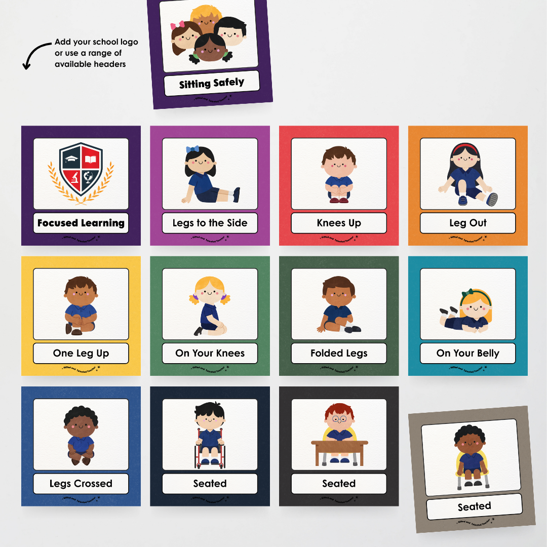 Inclusive Sitting Positions Editable Classroom Display - Watch this Space Classroom Decor - Teacher Resources & Classroom Decor