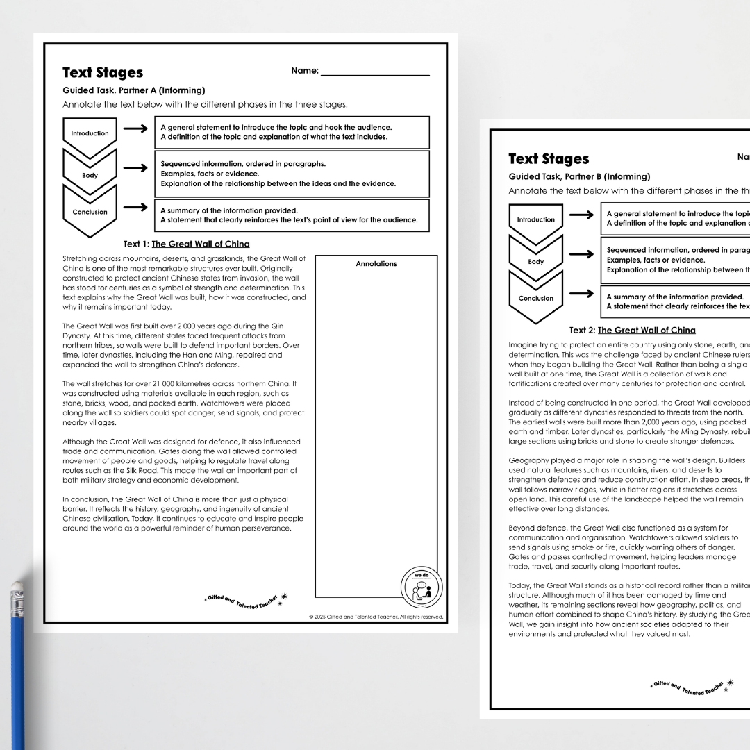 Year 6: Author Choices and Adaptations Activity and Teacher Resource - Teacher Resources & Classroom Decor