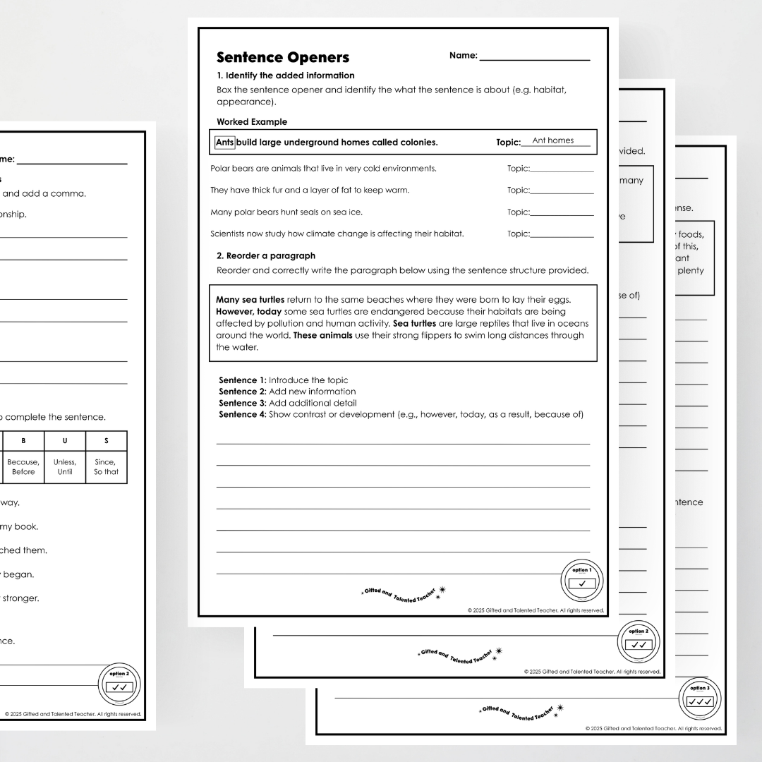Year 5 Bundle: Complex Sentences and Clauses - Lesson Plan, Slides and Activities
