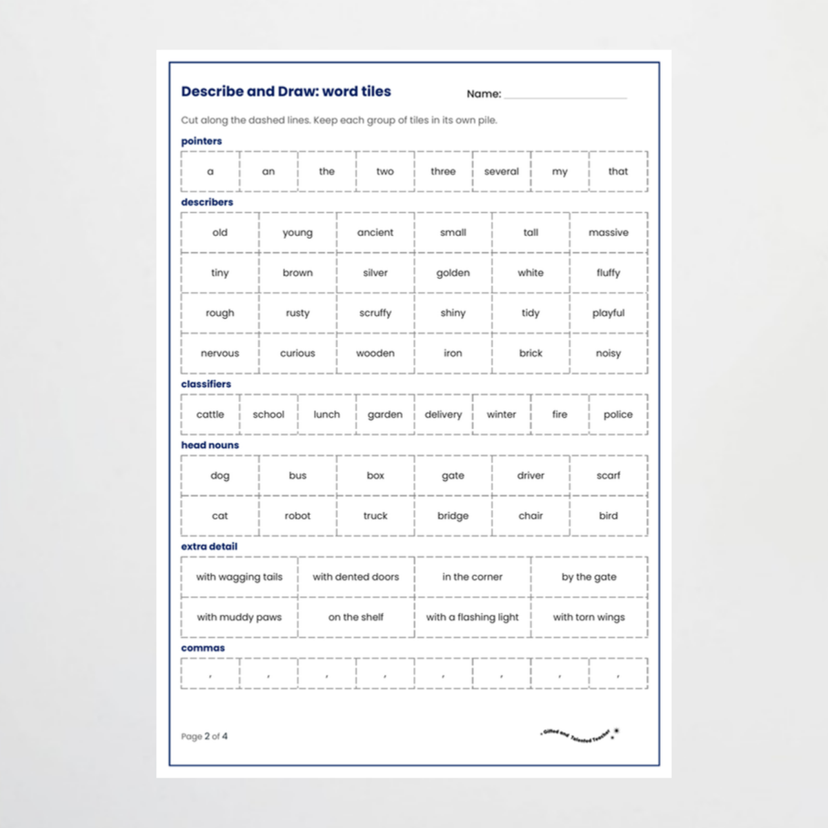 Hands-on 2 – Noun Groups