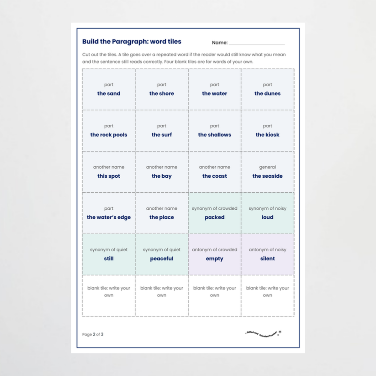 Hands-on 2 – Repetition, Synonyms and Antonyms