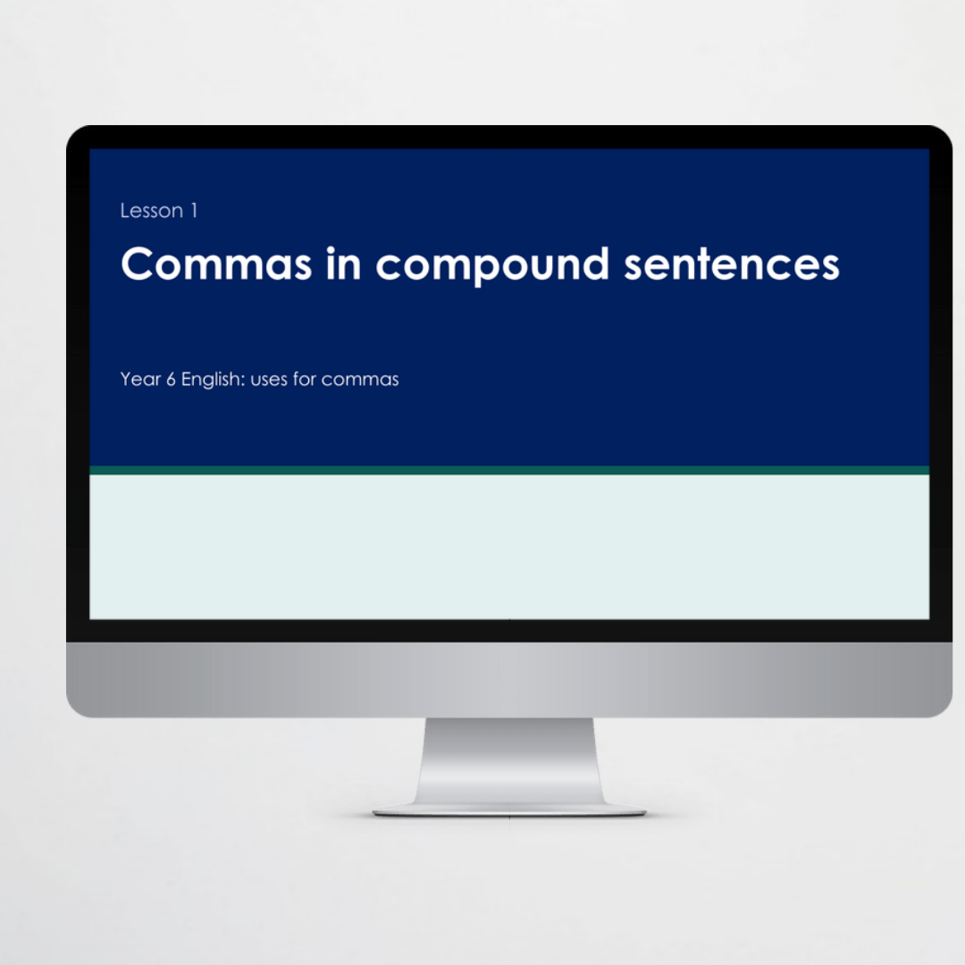 Teacher slides 3 – Commas in Compound Sentences
