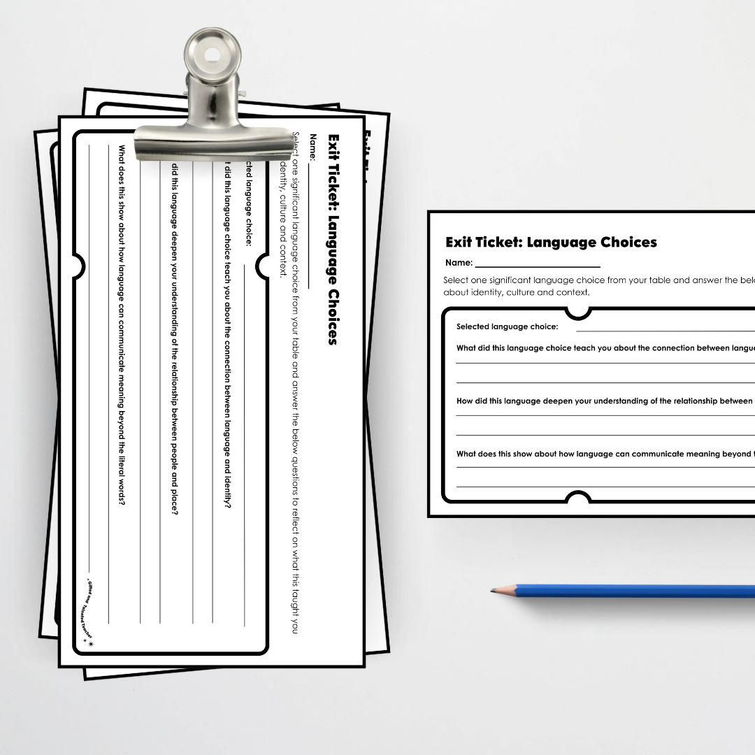 Year 5: Language Choices Lesson Sequence