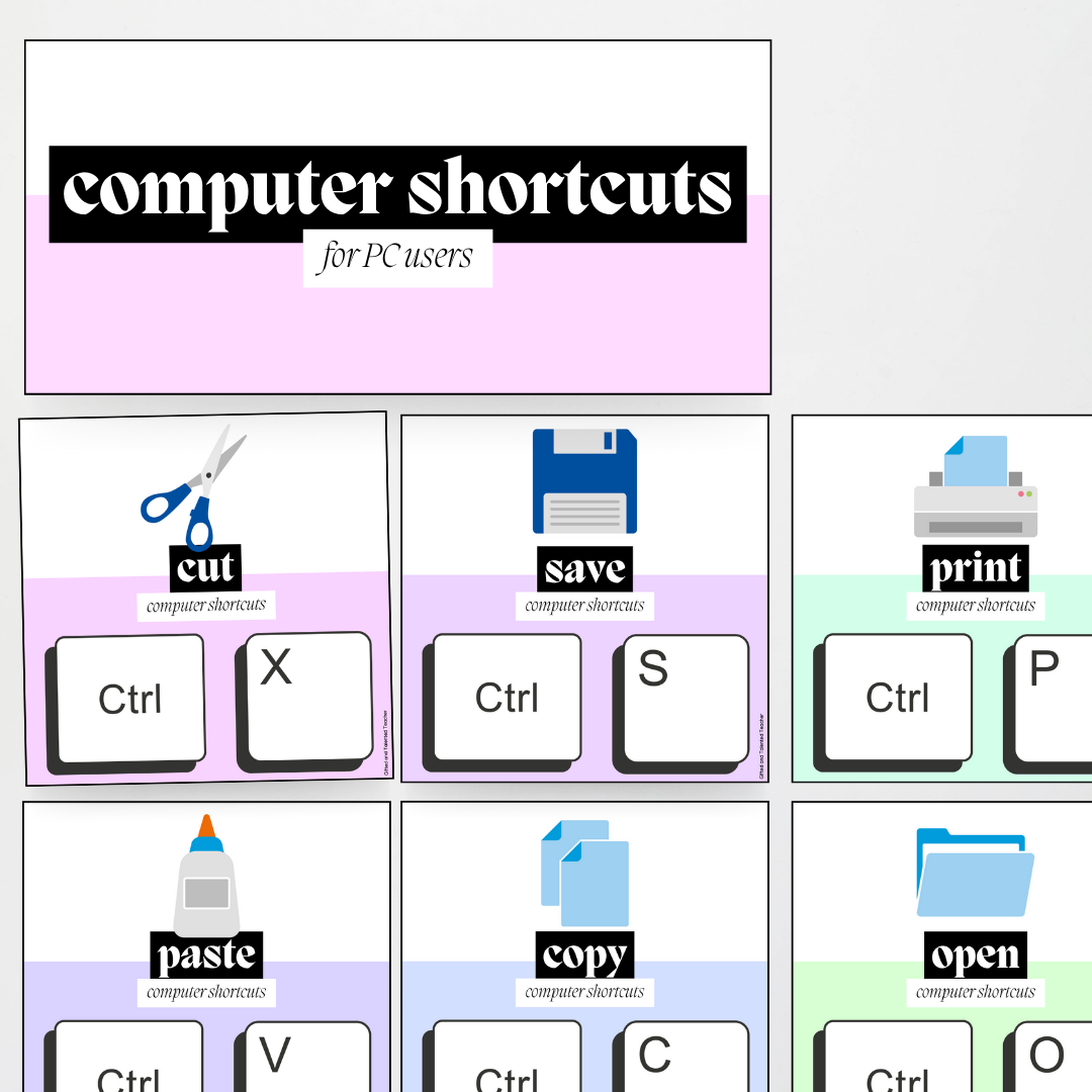 Computer Shortcuts (PC and Mac users) - Pretty in Pastel