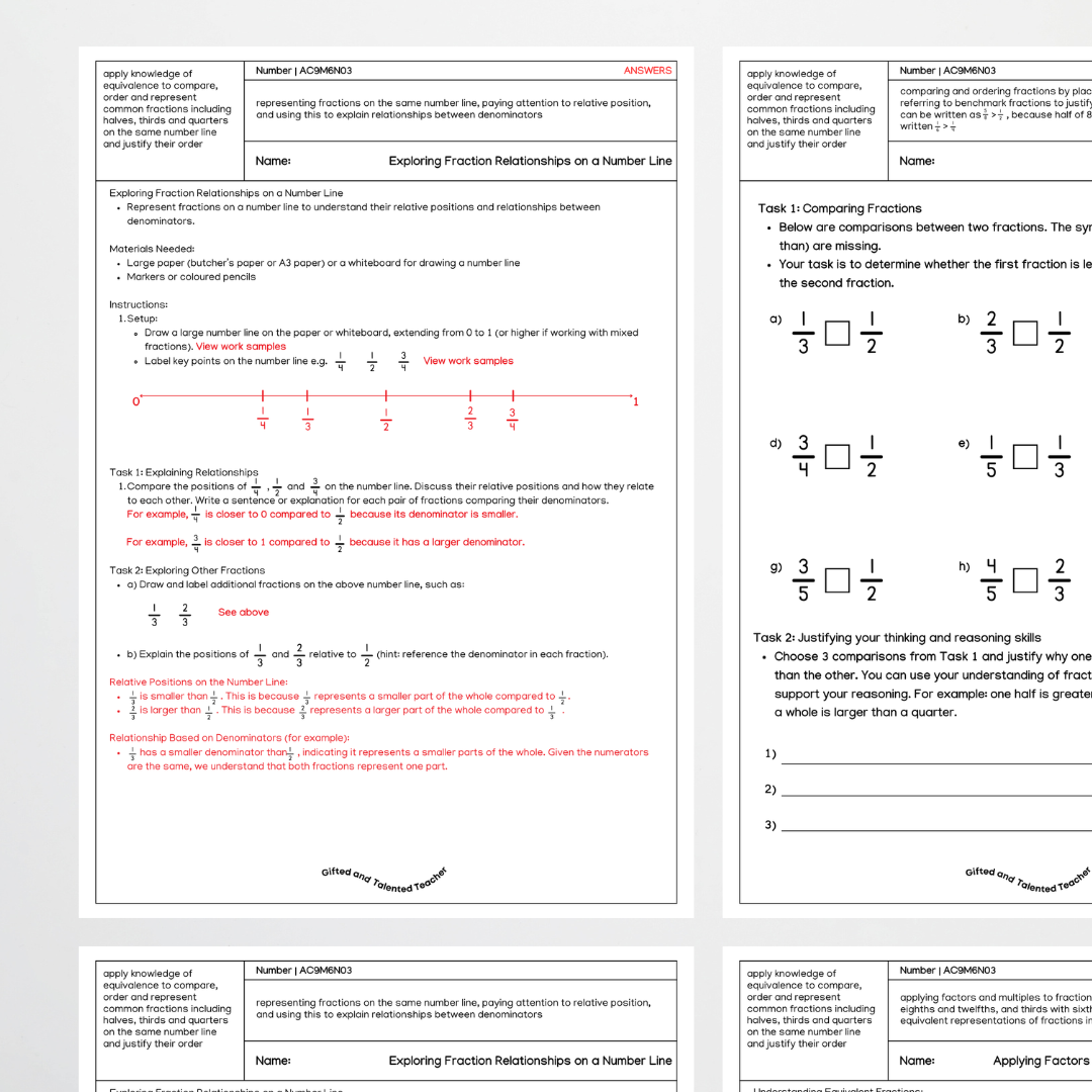 Number - Year 6 Australian Curriculum AC9M6N03