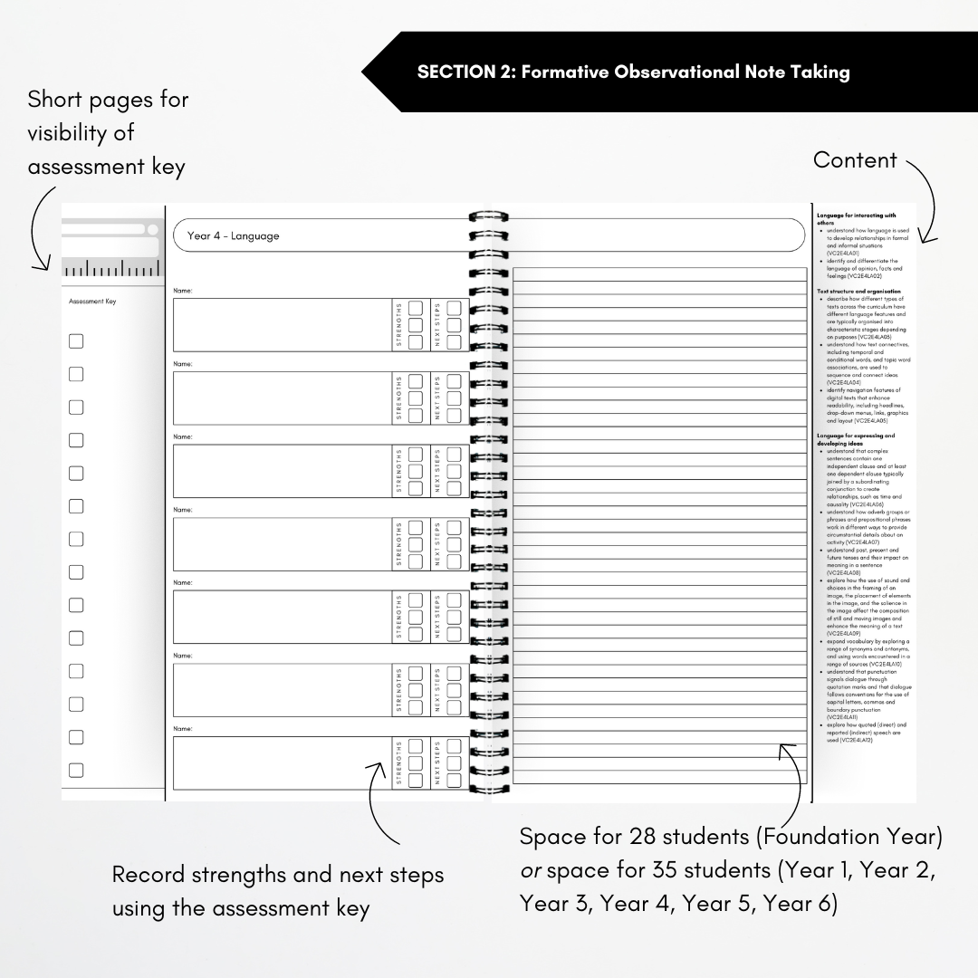 Assessment Book - Victorian Curriculum 2.0