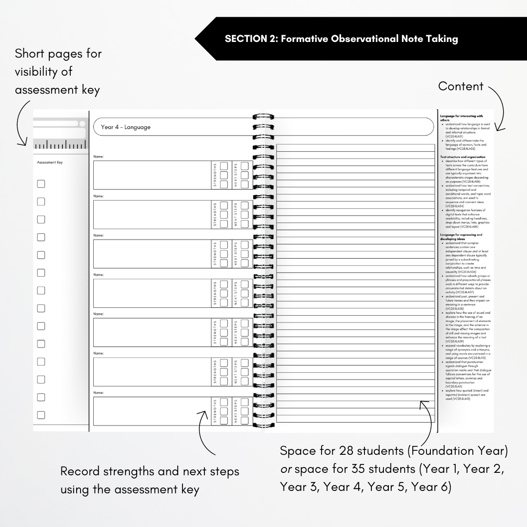 Assessment Book - Victorian Curriculum