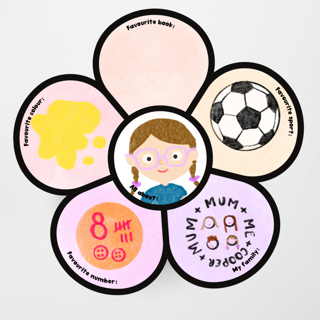 Back to School - All About Me: Flowers back-to-school-all-about-me-flowers