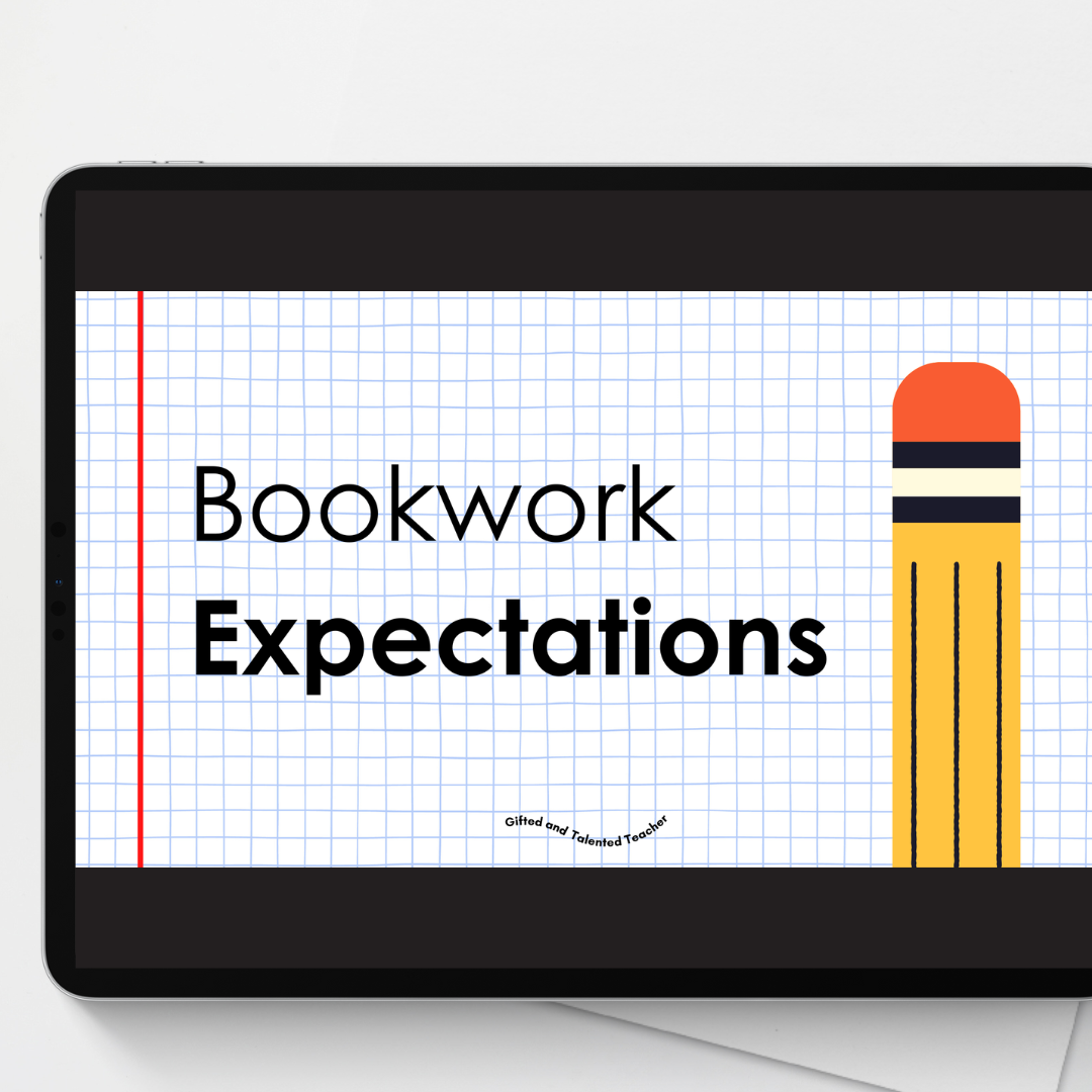 Back to School - Bookwork Expectations Slides