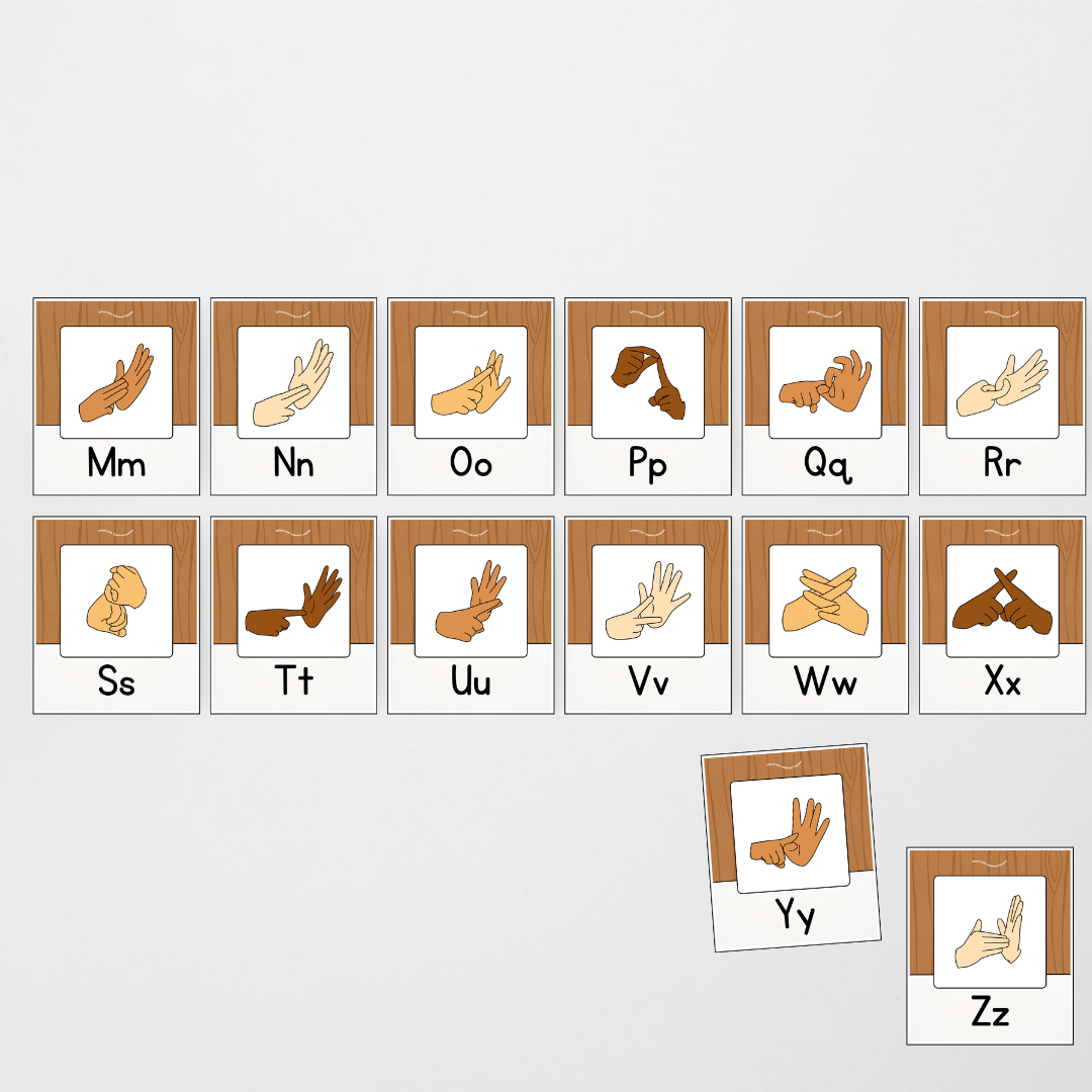 Auslan Alphabet Posters - Back To School Classroom Decor