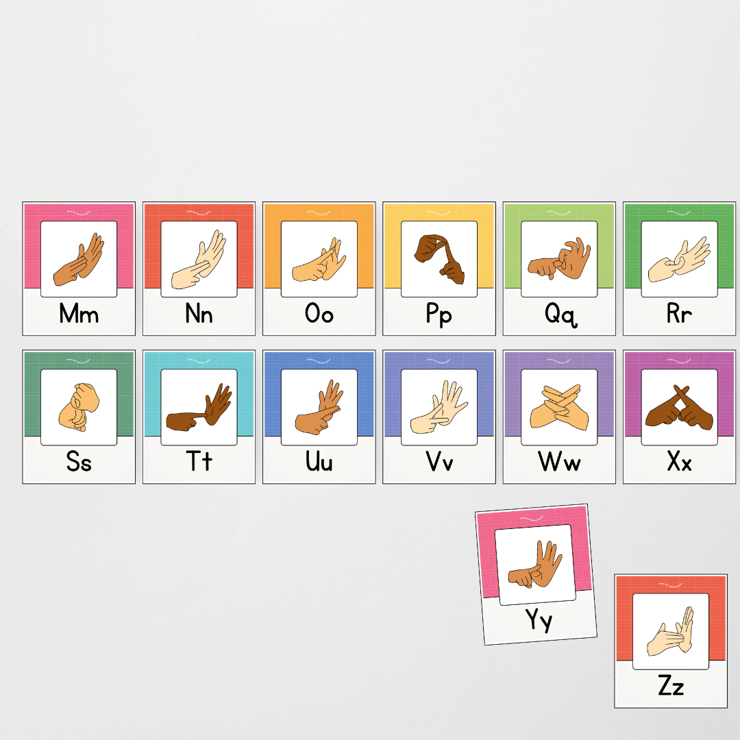 Auslan Alphabet Posters - Back To School Classroom Decor