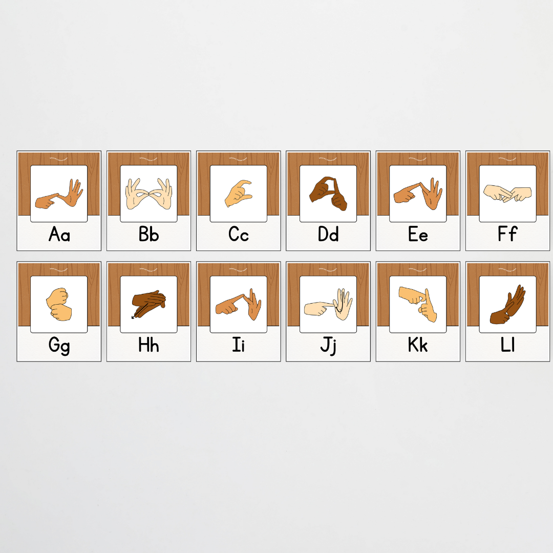 Auslan Alphabet Posters - Back To School Classroom Decor