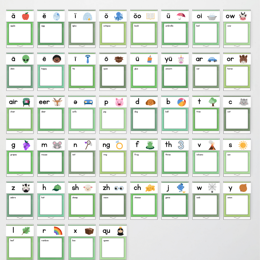 Phonics Word Wall and Sound Wall Science of Reading Aligned - Leafy Greens Classroom Decor - Teacher Resources & Classroom Decor