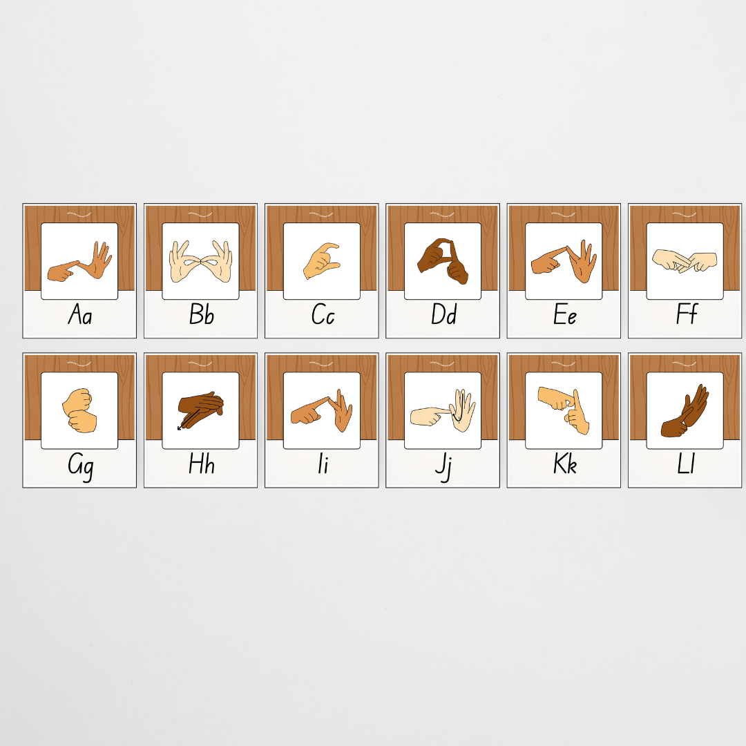 Auslan Alphabet Posters - Back To School Classroom Decor