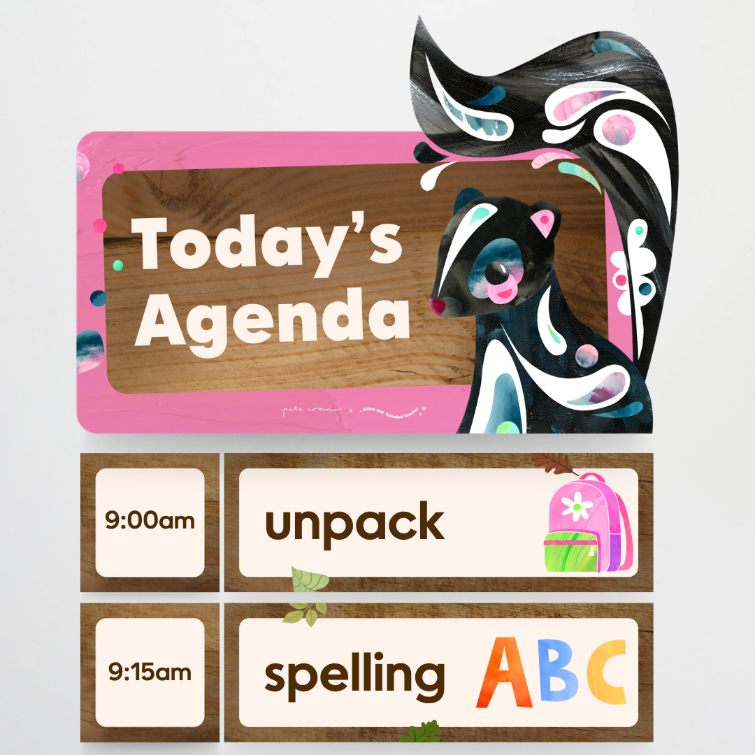 Visual Timetable Daily Schedule - North America Classroom Decor - Teacher Resources & Classroom Decor