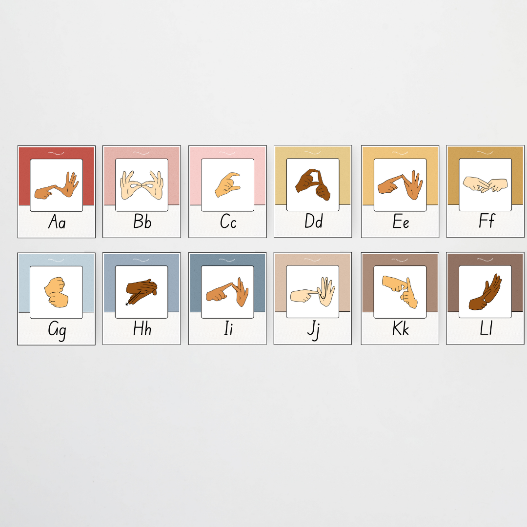 Auslan Alphabet Posters - Little Circus Classroom Decor