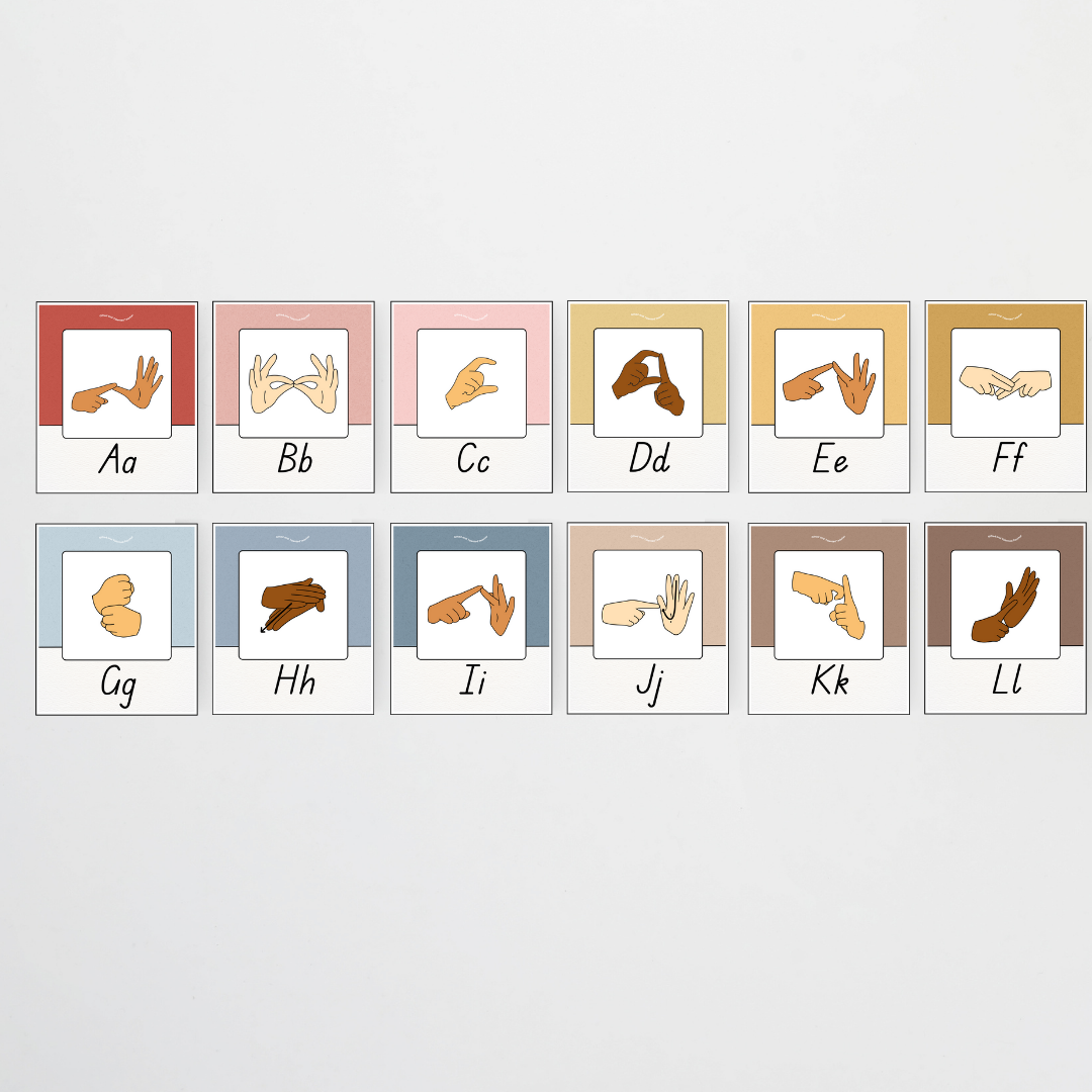 Auslan Alphabet Posters - Little Circus Classroom Decor