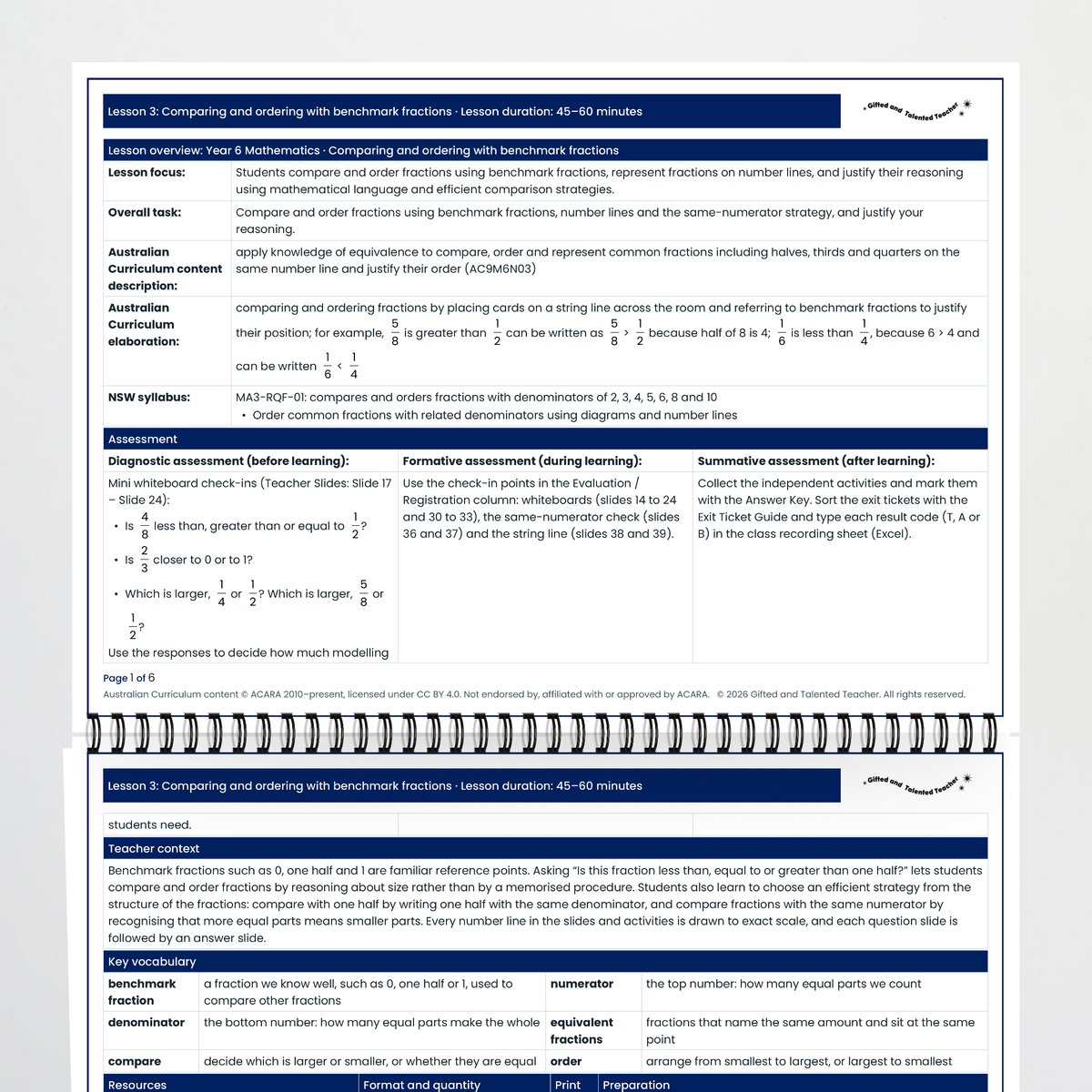Lesson plan: overview, curriculum alignment and assessment