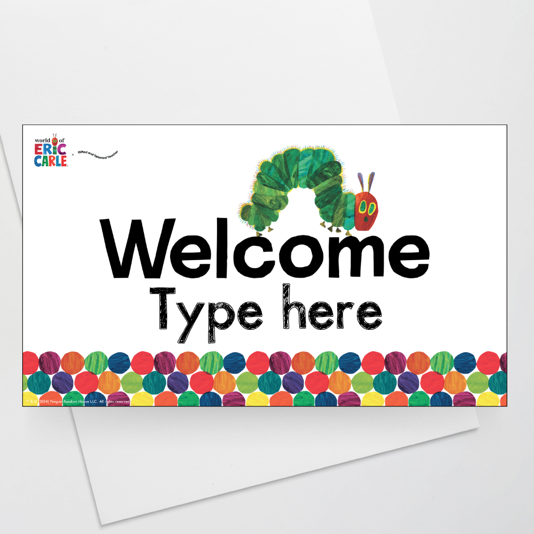 Welcome Door Display - The Very Hungry Caterpillar™