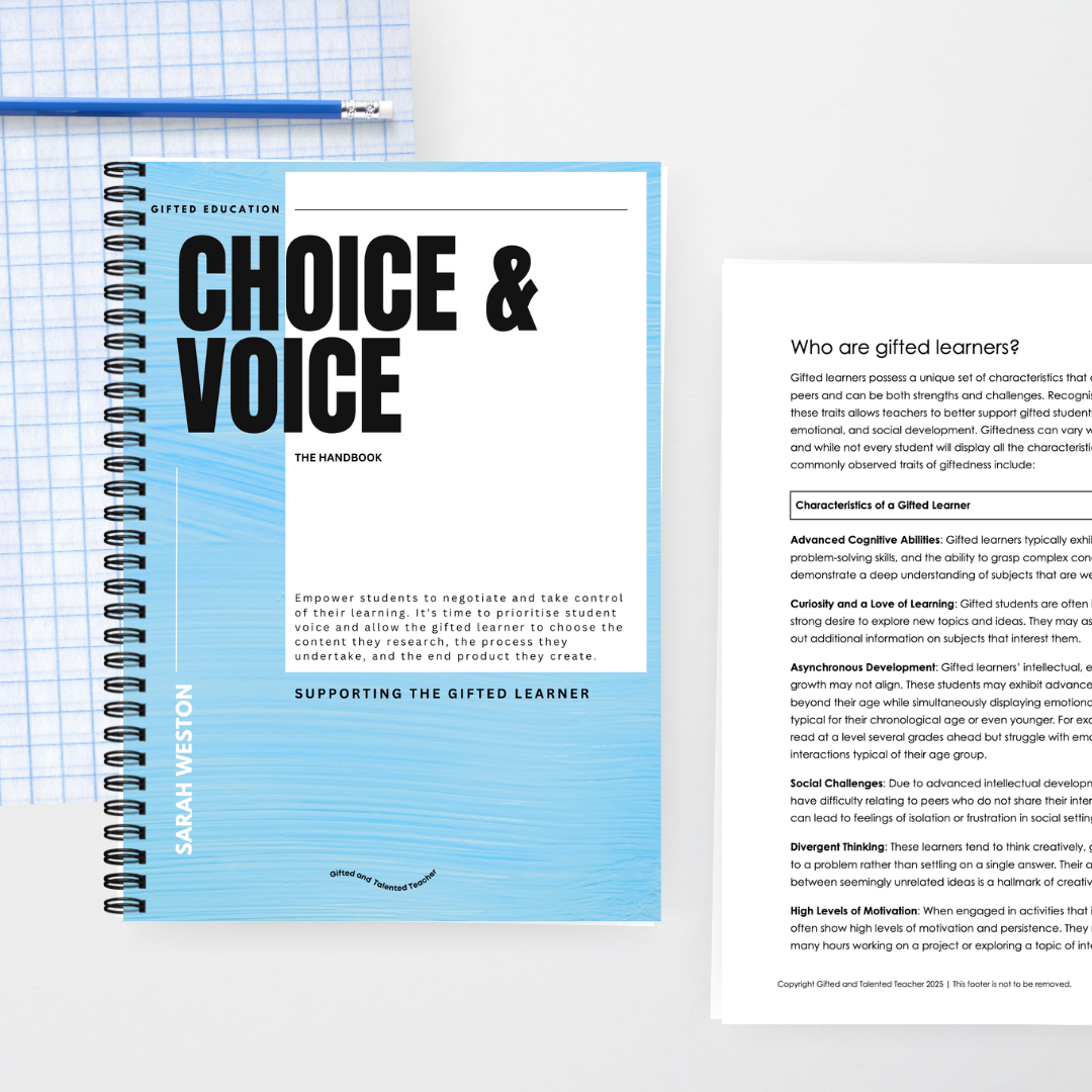 Choice and Voice: The Handbook - Gifted Education