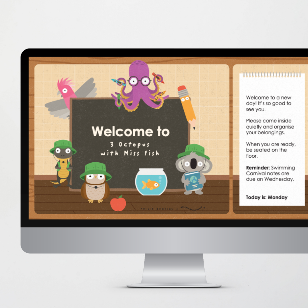 Philip Bunting: Daily Digital Slides - Back to School Classroom Decor