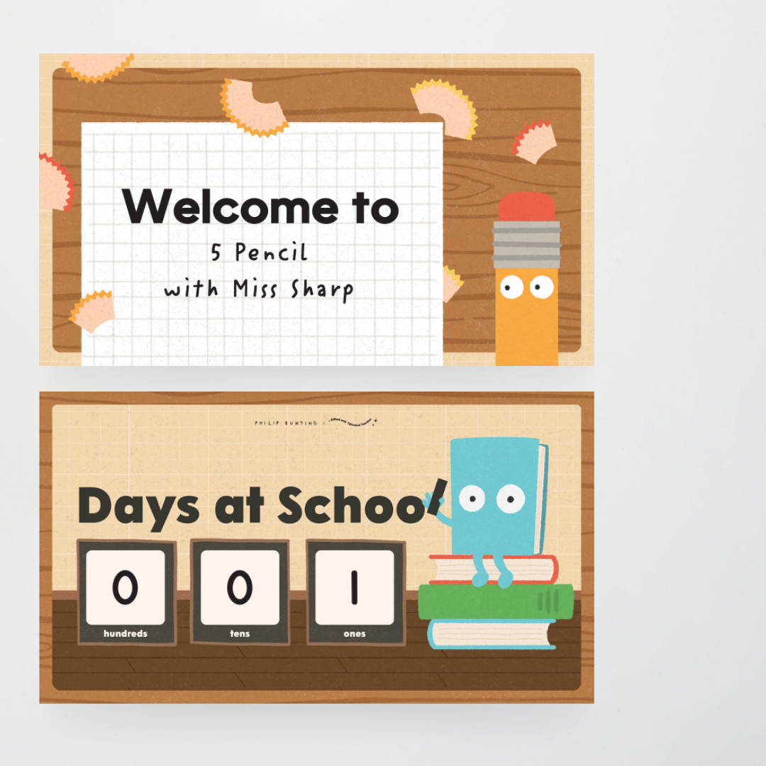 Philip Bunting: Daily Digital Slides - Back to School Classroom Decor