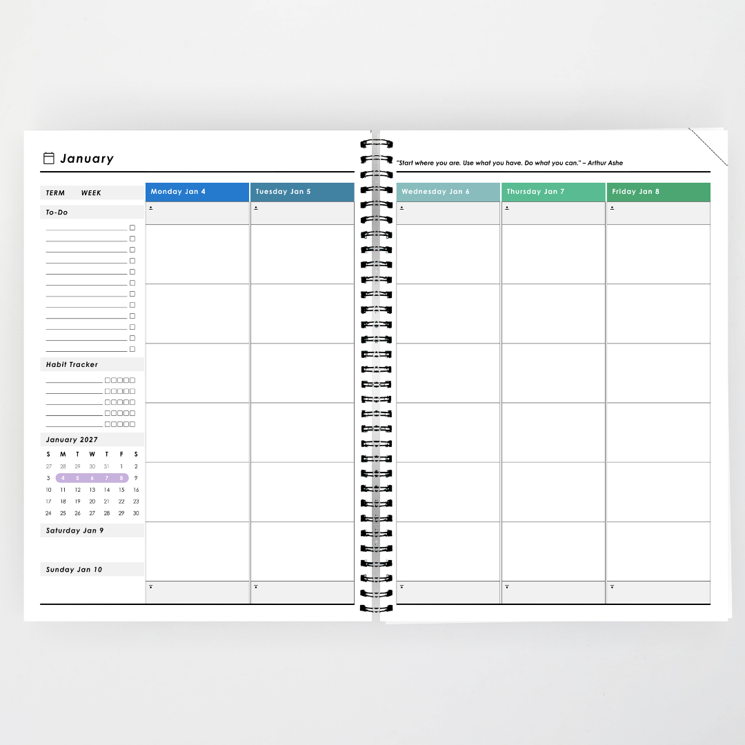 x Pete Cromer 2027 Weekly Teacher Planner: Brown Bear - North America Classroom Decor