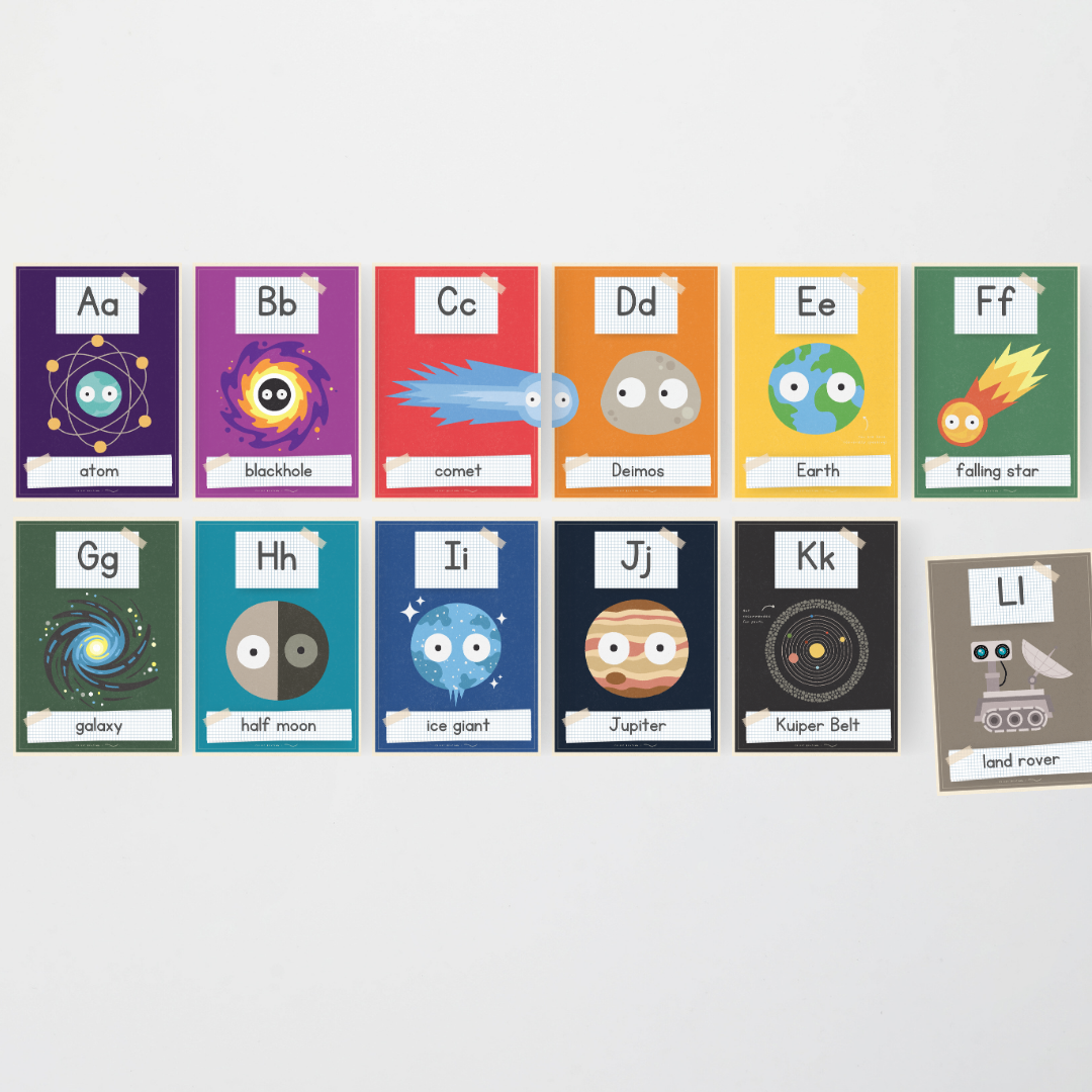 Philip Bunting: Alphabet Posters (Upper Grades) - Watch this Space Classroom Decor