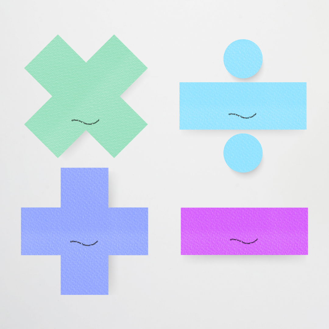 Maths Symbols - Mathematics Posters: Radiant Rainbow Classroom Decor - Teacher Resources & Classroom Decor