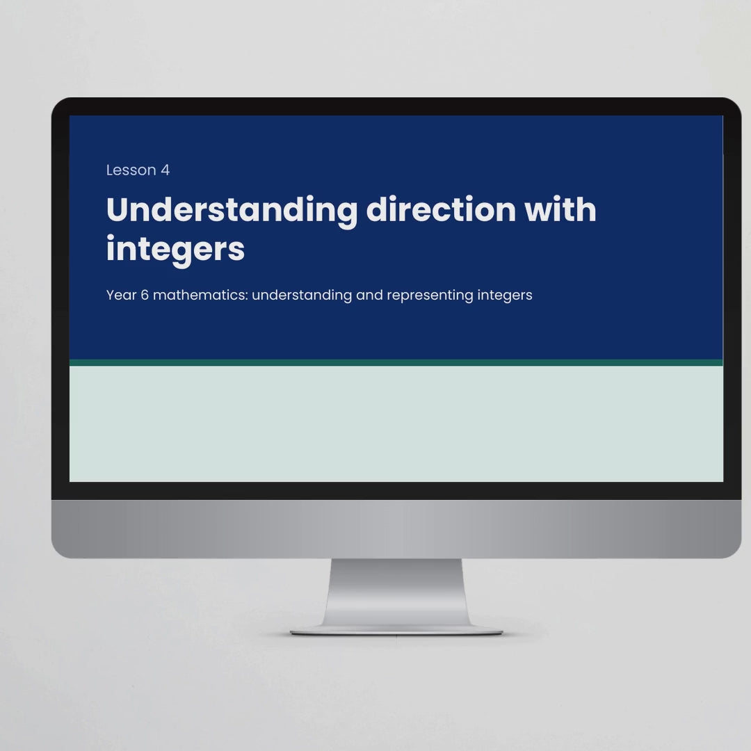 Preview video – Understanding Direction with Integers