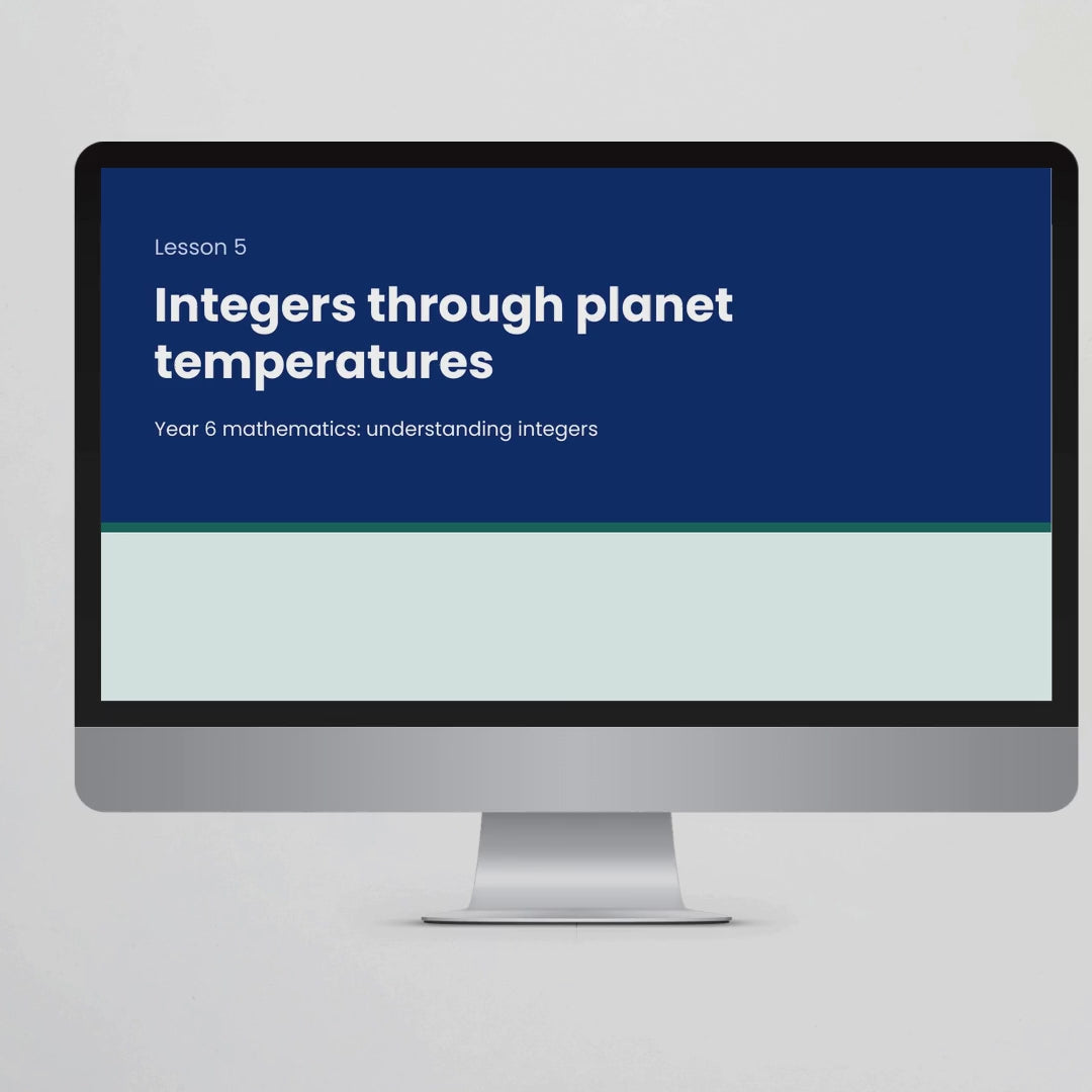 Preview video – Integers Through Planet Temperatures