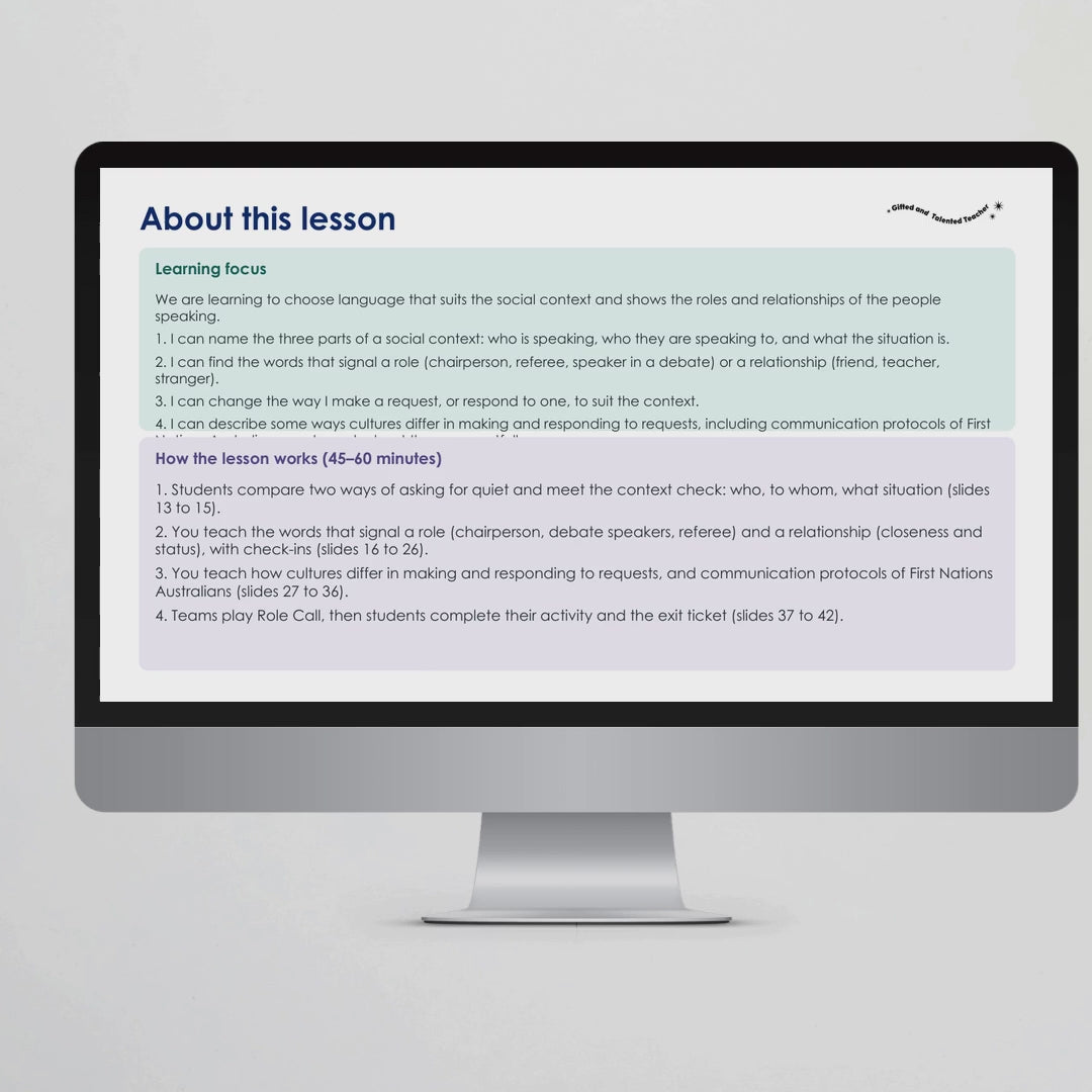 Teacher slides preview – Language Choices