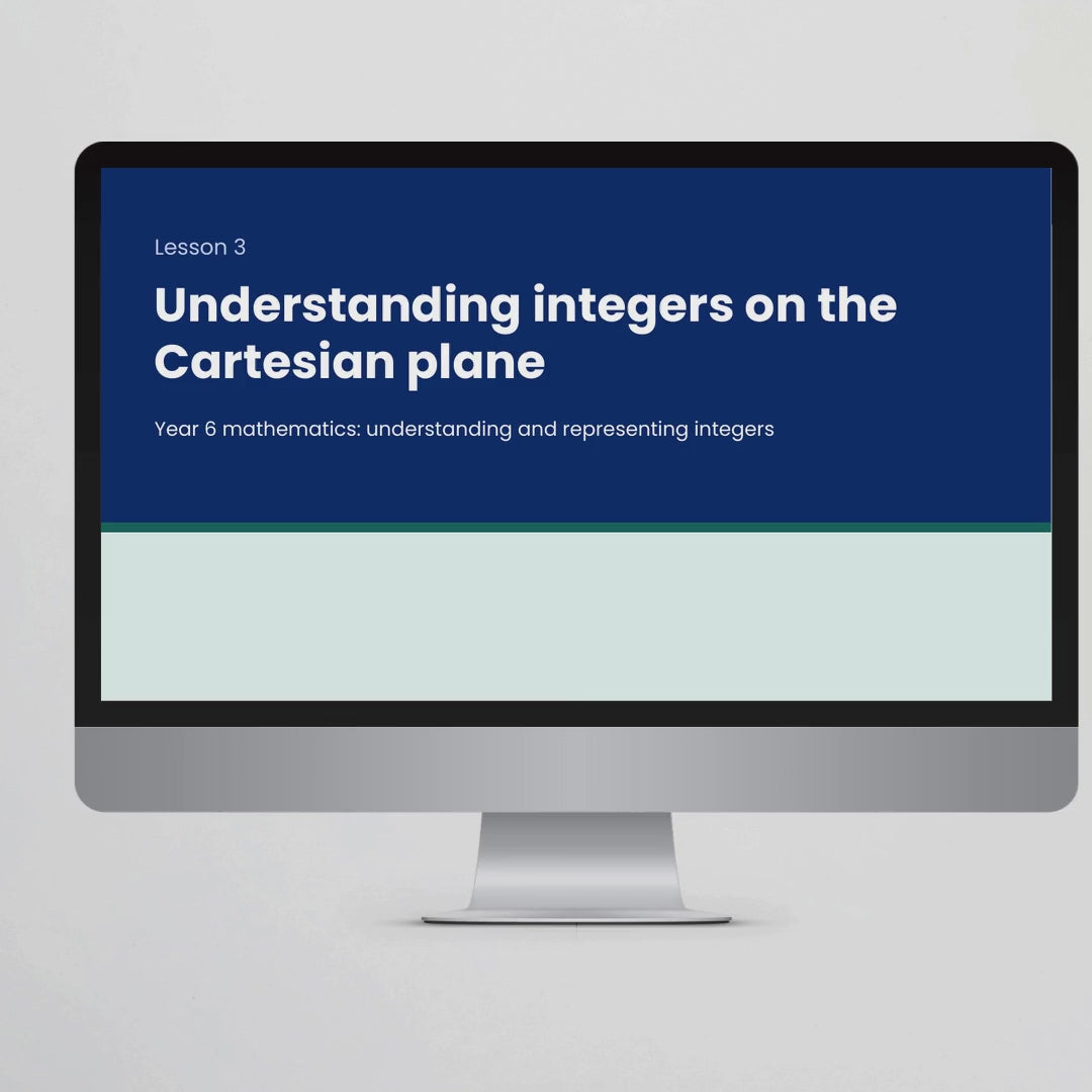 Preview video – Understanding Integers on the Cartesian Plane