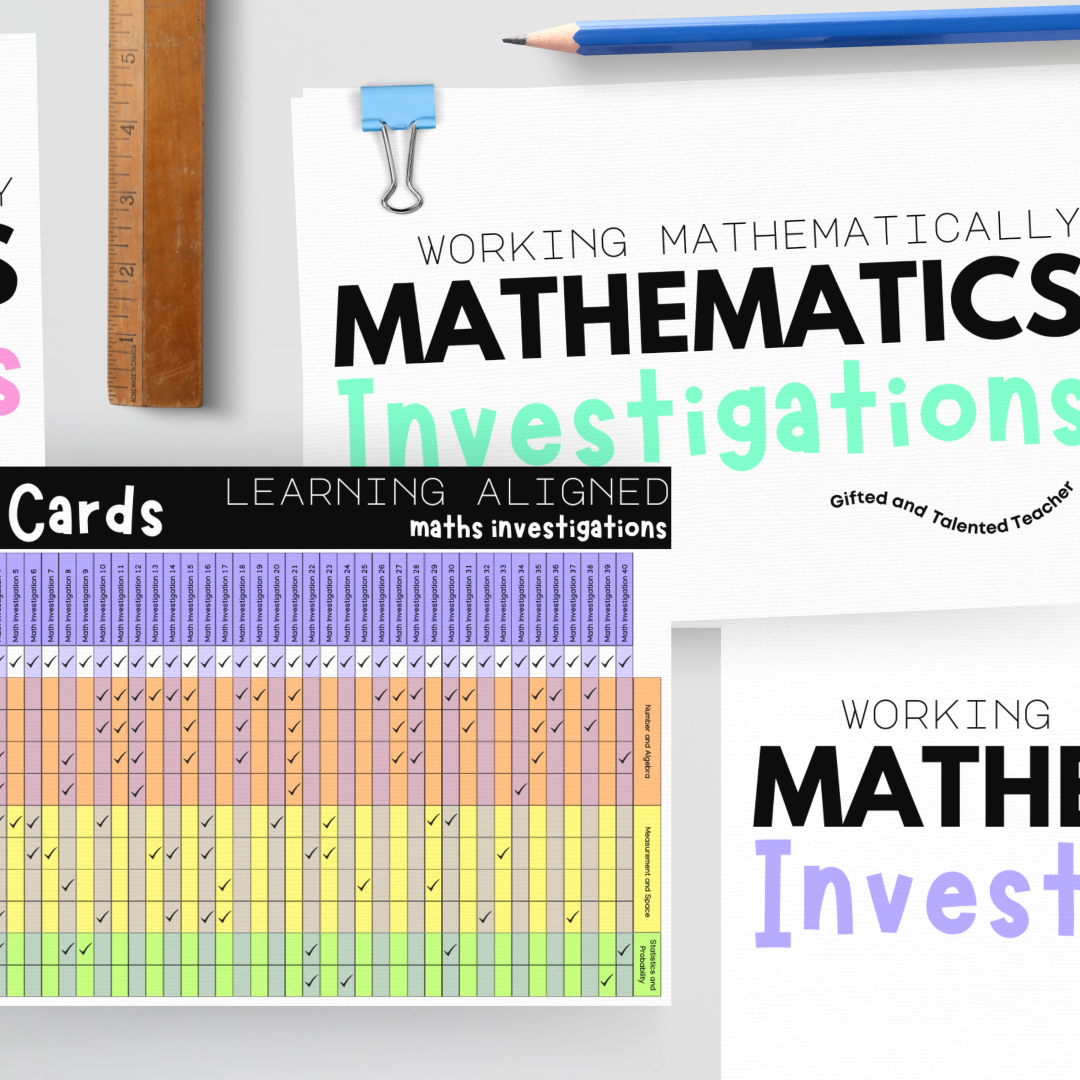 Gifted Lessons For Math Mathematics Investigation Bundle | Maths Teacher Resources