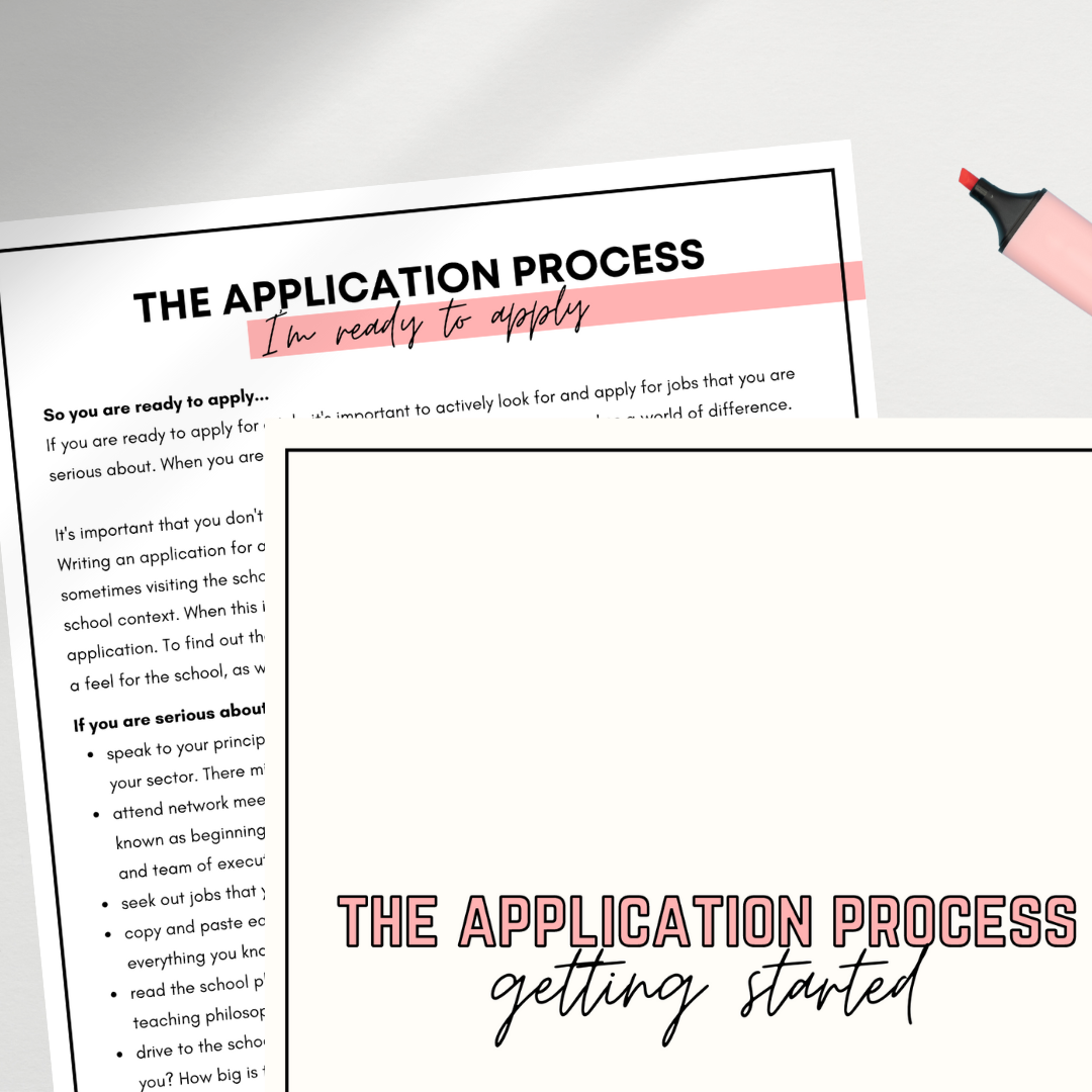 The Application Process: Resume and CV - Getting Started - Gifted and Talented Teacher