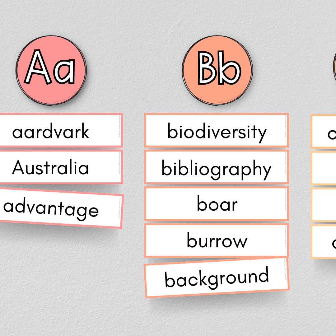 A-Z Word Wall: Editable - Gifted and Talented Teacher