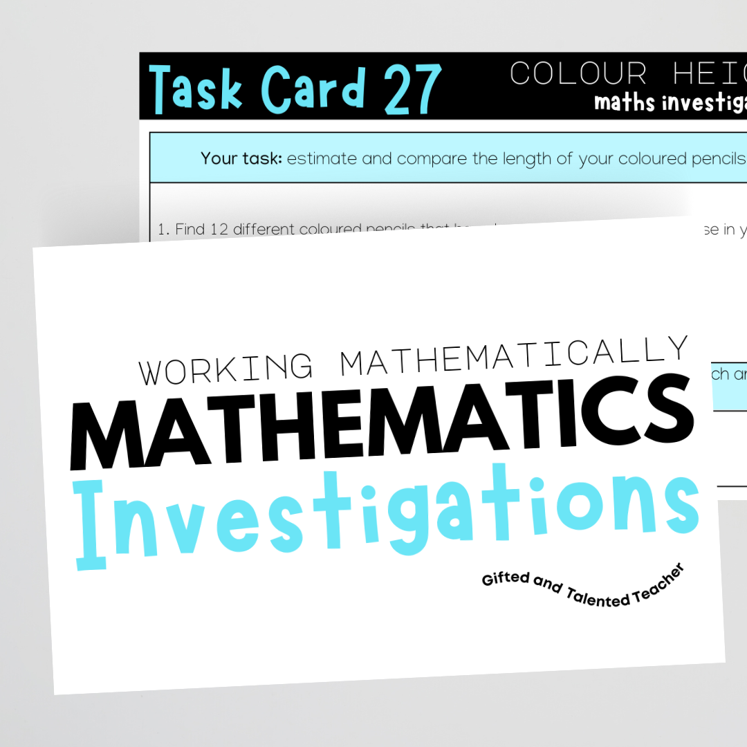 Gifted Math Work Mathematics Investigations: Working Mathematically | Teacher Resources