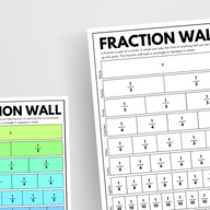 Fraction Wall - Classroom Decor | Printable Teaching Resources