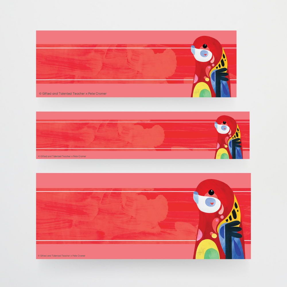 Pete Cromer Resizable Labels Australian Fauna & Flora Classroom Decor